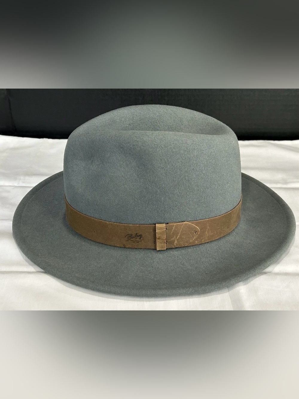 Bailey Of Hollywood Litefelt Wool Fedora Hat Soapstone Blue/Grey Size M